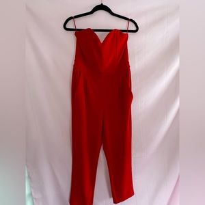 Red jumpsuit